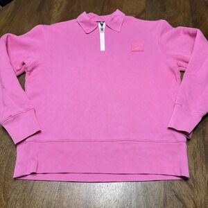 Acne Studios Oversized Point Collar Sweatshirt Pink Small Heavyweight